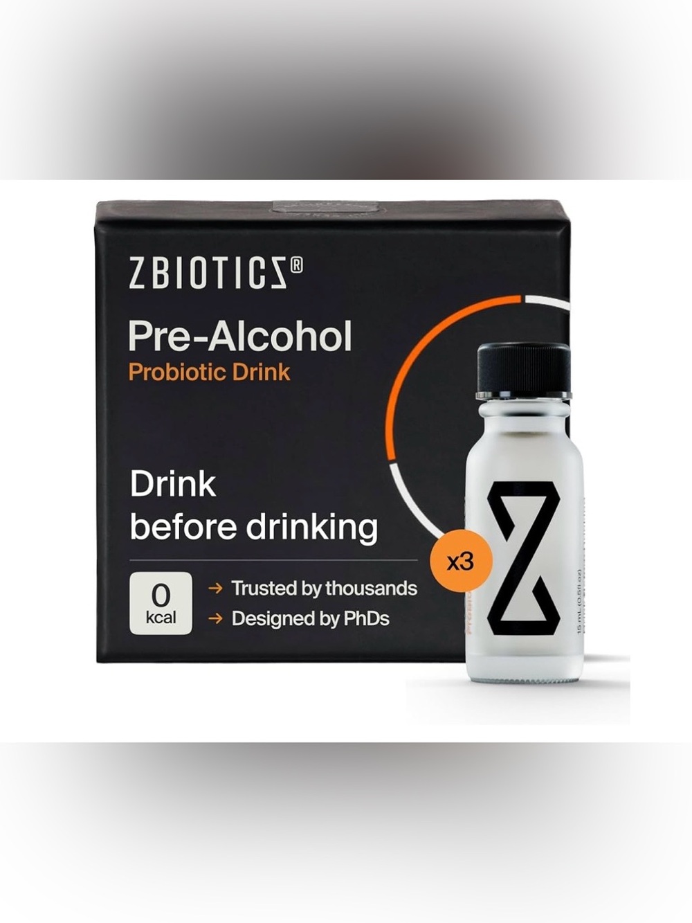 ZBiotics Pre-Alcohol Probiotic—Drink Responsibly, for an Easier Tomorrow
